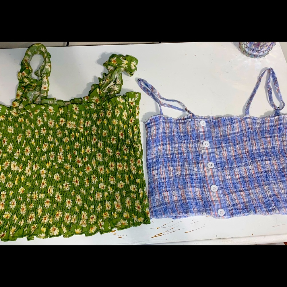 shirred cami tops